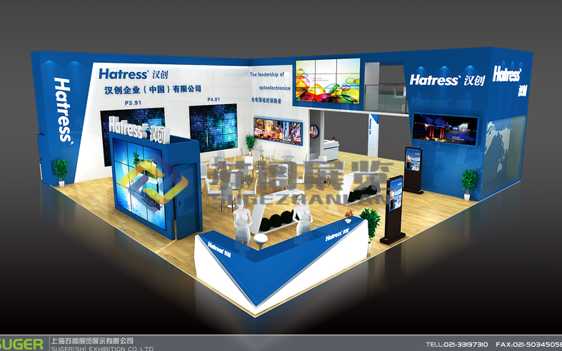上海LED展—漢創(chuàng)展臺設計